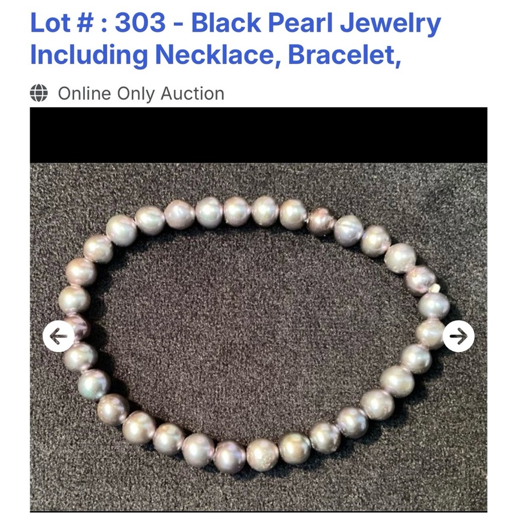 Black Pearl Jewelry Set - Picture 9 of 11